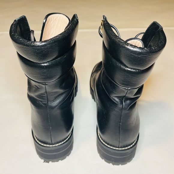 Stuart Weitzman Lexy Combat-style lace-up boots 9.5 - Picture 2 of 7